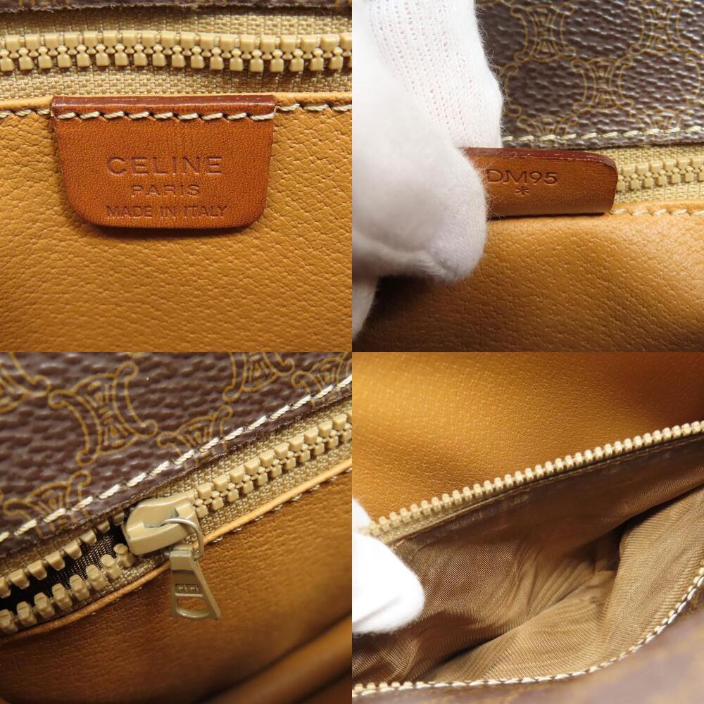 Celine Macadam Leather Brown Shoulder Bag - Picture 6 of 11